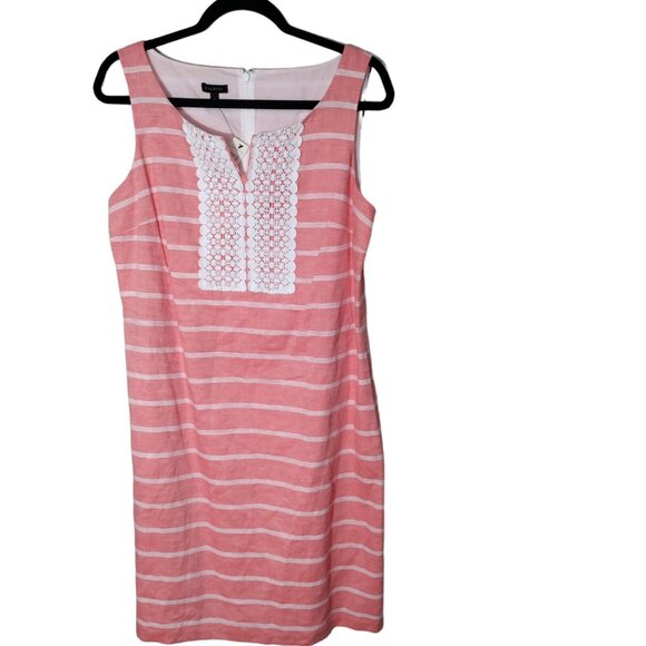 Talbots Pink and White Striped Dress - Picture 1 of 11